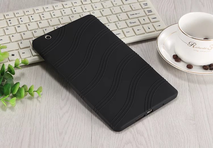 Silicone case for Huawei MediaPad M3 8.4 inch Docomo Dtab Compact D-01J soft silicon cover: Black