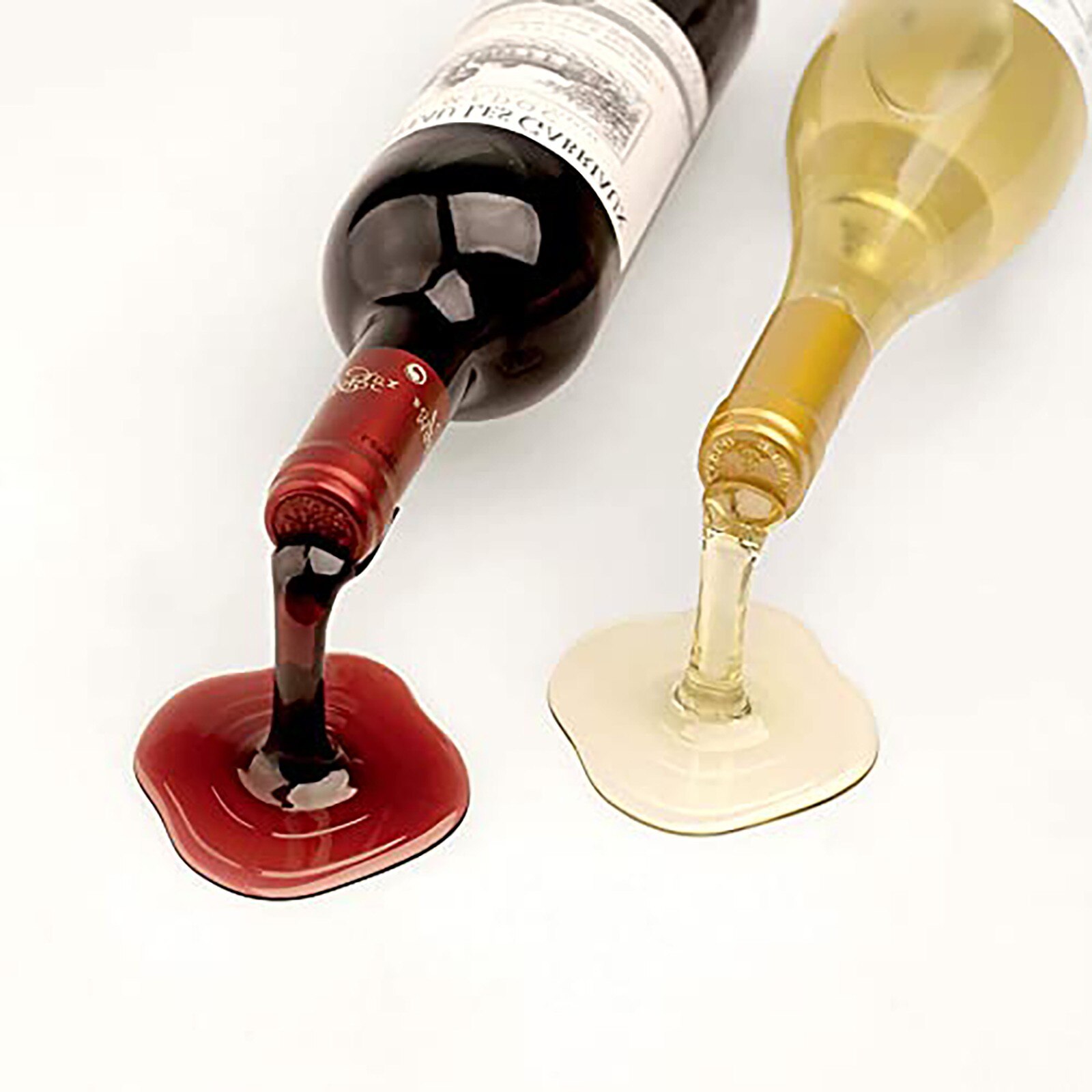 Spilled Wine Bottle Holder Red And Gold Individuality Wine Stand Kitchen Bar Wine Rack Stand Display Stand Gadgets