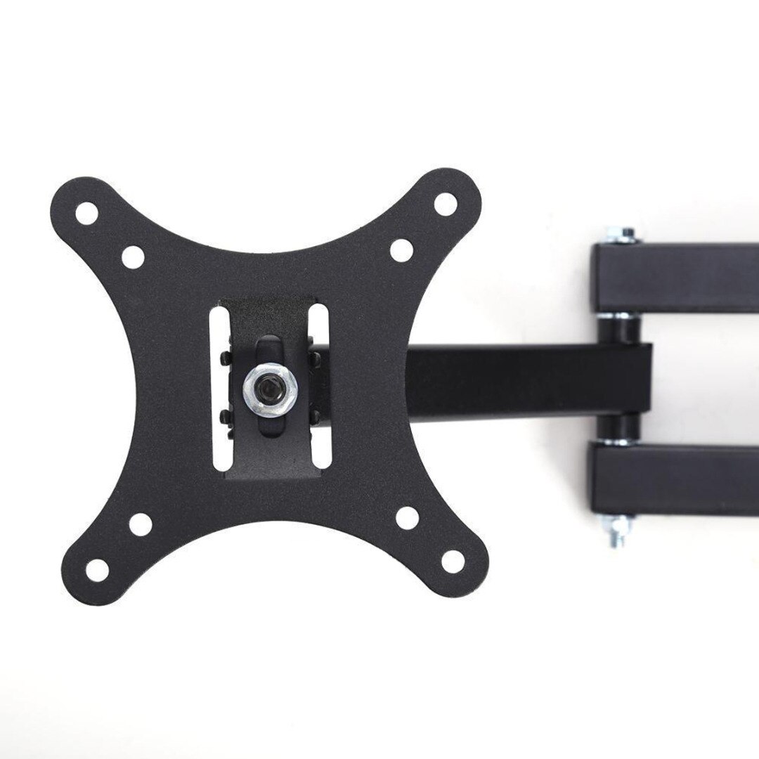 1pc Full Motion TV Wall Mount Swivel Bracket Durable TV Mounts Black Television Brackets Fit for 10-32Inch LED LCD Flat Screen