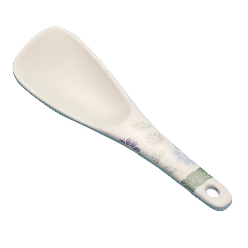1PC Bamboo Fiber Rice Scoop Kitchen Non Stick Rice Paddle Spoon Cooker Special Large Scoop Table Serving Accessories: Red