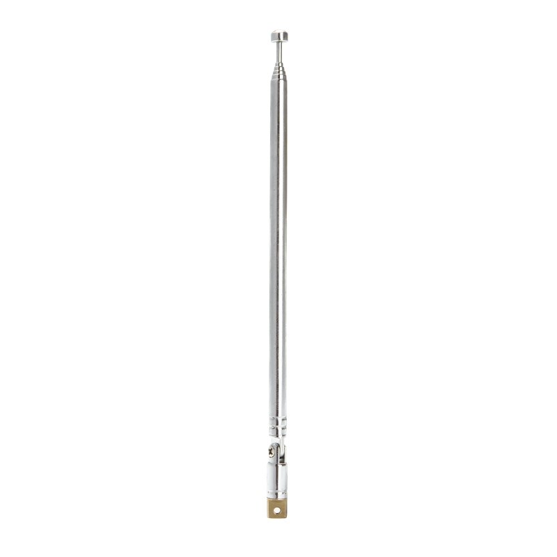 Replacement Radio TV Antenna FM Antenna Receiver Telescopic Aerial Antenna 6 Sections Universal For Radio TV Equipment