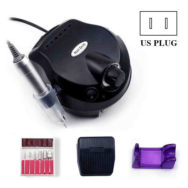 Apparaat voor manicure elektrische nagelboor draagbare manicureset snijders multifunctionele boor voor nagelkunst apparaat: Blauw