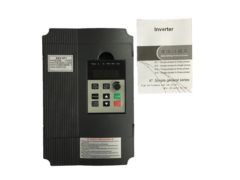 1500W 220V Inverter AT1 220V 1.5KW 400Hz Inverter Single-phase Input VFD 3 Phase Output Frequency Converter Adjustable Speed