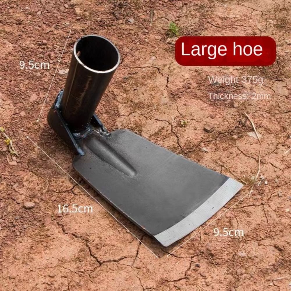 Durable Garden Hoe Household Outdoor Farming Tools Forging Weeding Hoe for Digging Soil Planting Vegetables Flowers: WHITE