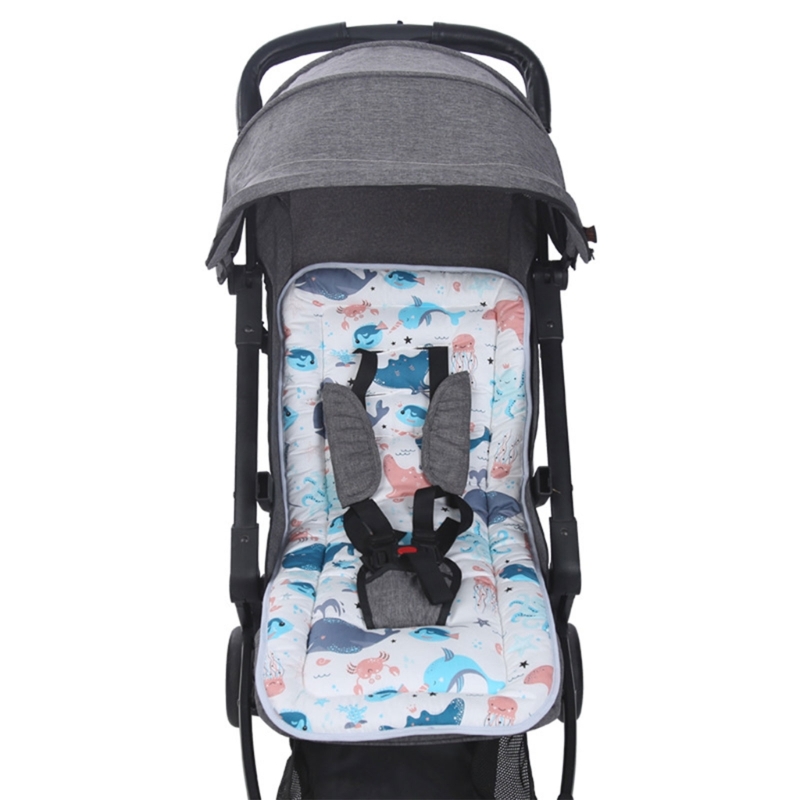 Universal- Baby Kinderwagen Sitzkissen Starke Buggy Sitz Liner Pad Atmungsaktive Gittergewebe Baumwolle freundlicher Warenkorb matt Kinderwagen Zubehör
