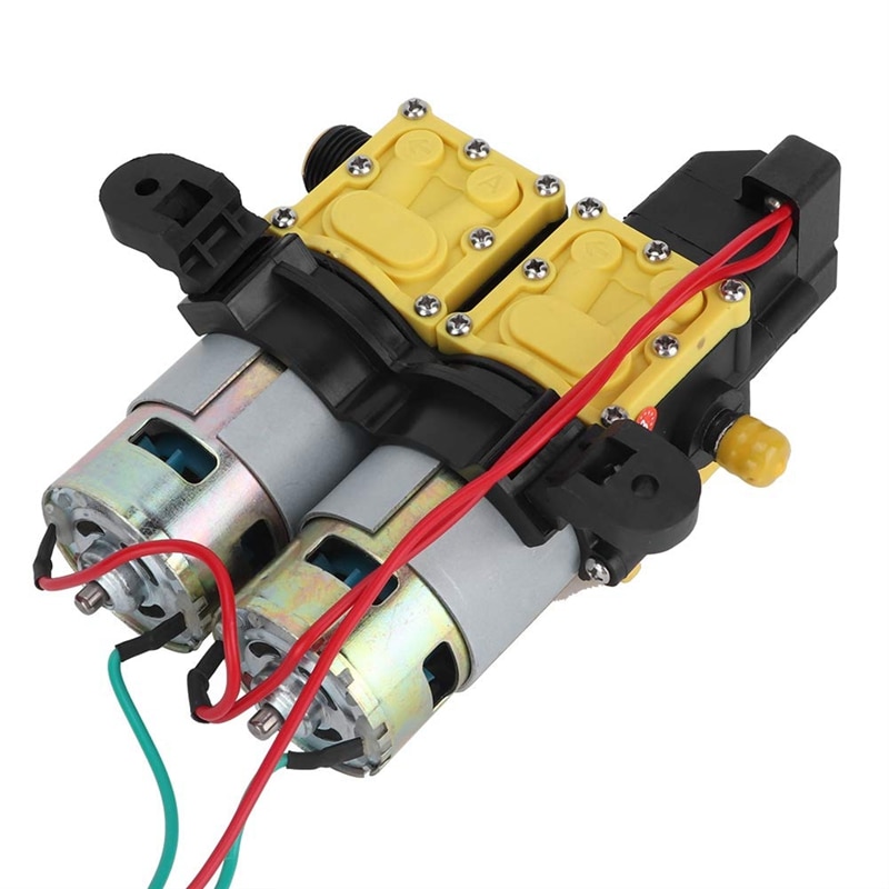 12V Double Head High Pressure Agricultural Sprayer Water Pump a Multi-Purpose Pump for Farmland Irrigation Family Car Washing La