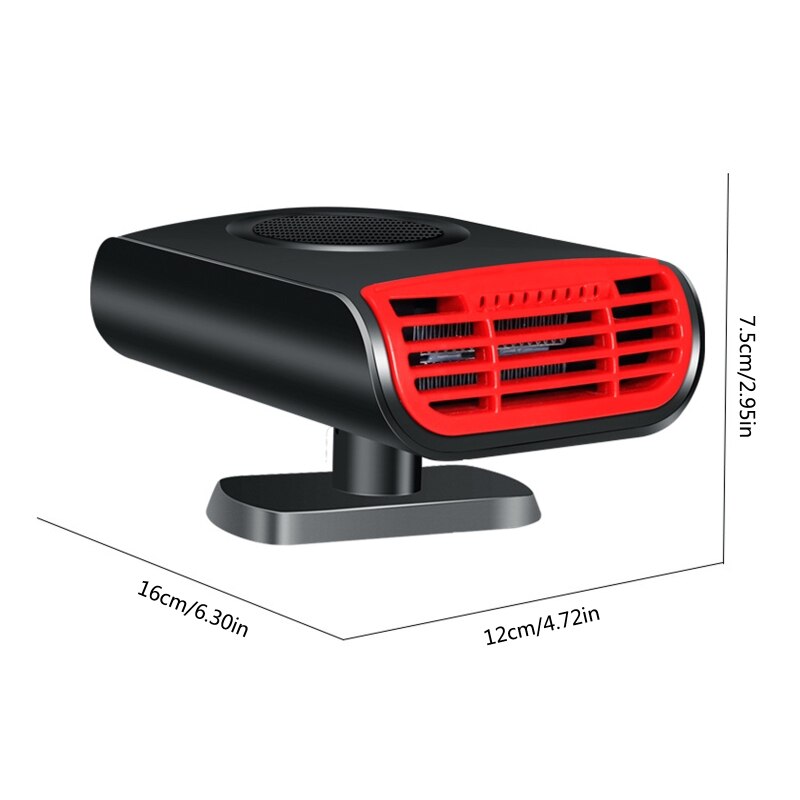 12V Car Heater Portable Demister Defroster Windshield De-Icer Electric Heaters Fast Heating Fan Aromatherapy Diffuser