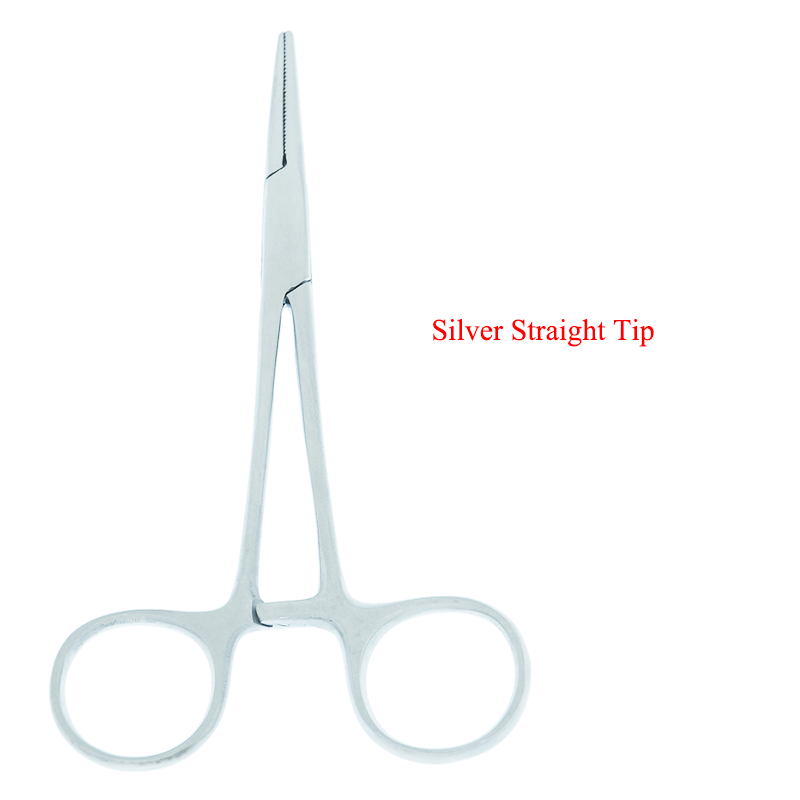 12.5cm Hand Tool Hemostatic Forceps Pet Hair Clamp Fishing Locking Pliers Epilation Tools Straight Curved Tip Pet Forceps D0001A: D0001A-11