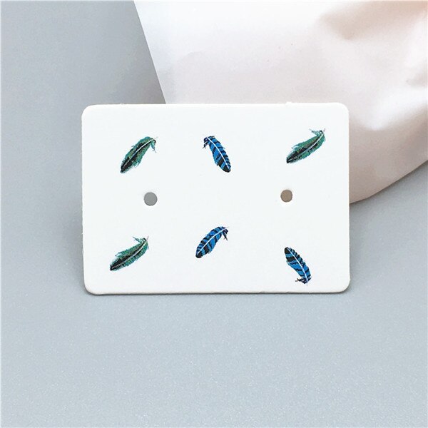 100pcs 3.5x 2.5cm compact and cute DIY handmade jewelry display card ear nail/earring price tag card