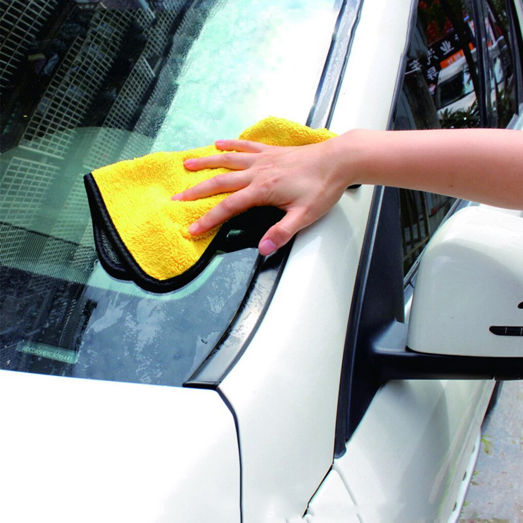 Soft Microfiber Car Washing Thickening Towels Water Absorber Anti Hairs Falling Automotive Cleaning Tools