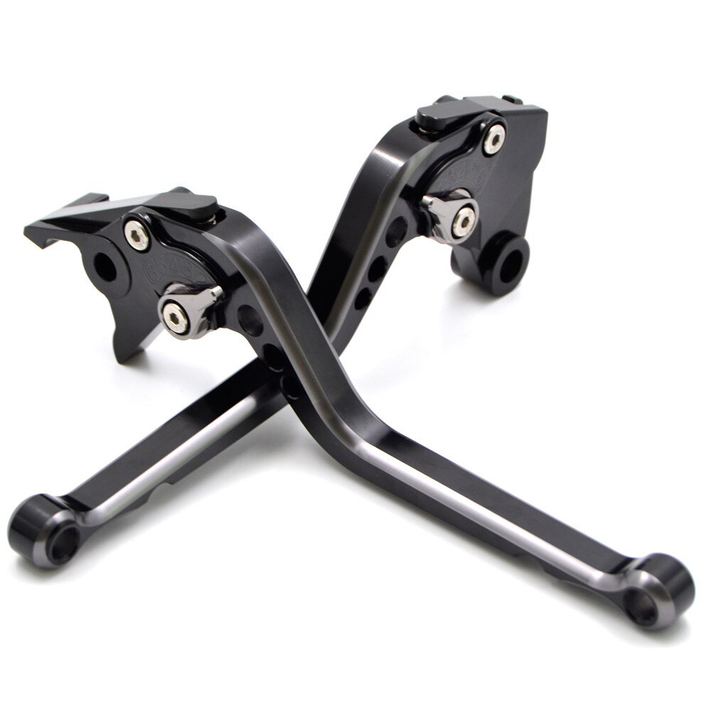 Cnc motorfiets lange remmen koppelingshendels set voor ktm 690 duke r: Grijs