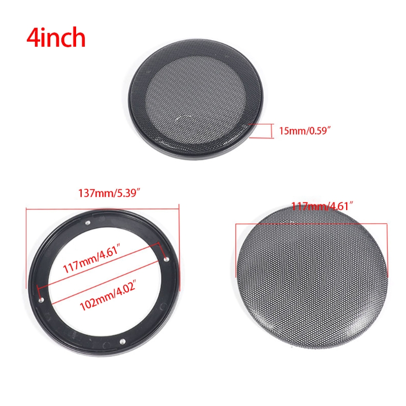 Bilhøyttalergrill subwoofer 4 tommer 6.5 tommer 6 x 9 grill høyttaler for beskyttelsesmaske høyttaler beskyttelsesnett