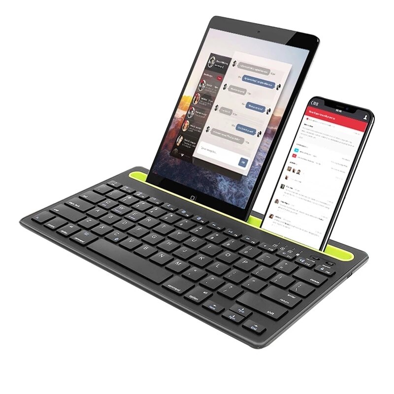 Clavier sans fil Bluetooth pour tablette et téléphone portable, pour iPad pro 11 Air 4 10.5, Samsung Xiaomi, PC: Black