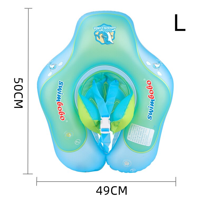 Baby Swimming Float with Sun Canopy Inflatable Infant Floating Swim Rings Kids Swim Pool Accessories Circle Bathing Summer Toys: A Blue L