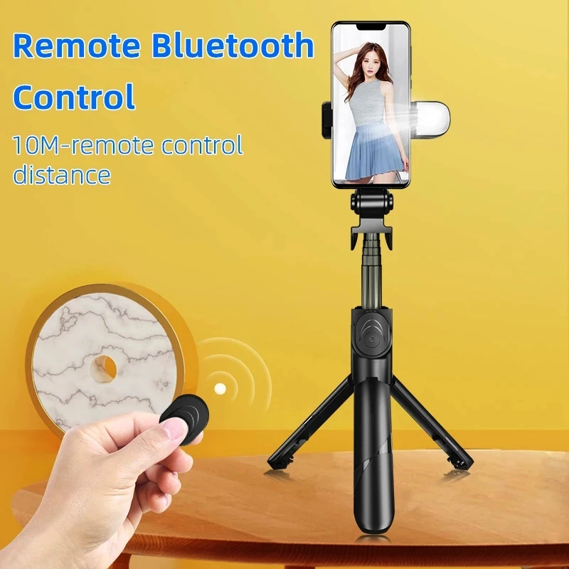 Handheld Gimbal Stabilizer Phone Gimbal Selfie Stick Tripod With Fill light For Smartphone Selfie live 360° Rotation