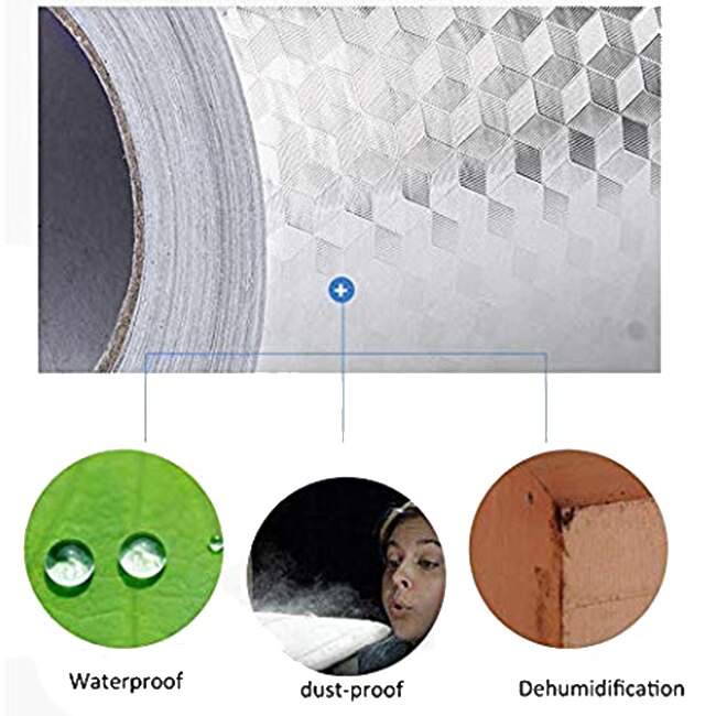 Kitchen Backsplash Wallpaper Stickers, Kitchen Stickers Self Adhesive Kitchen Aluminum Foil Stickers Oil Proof Waterproof Kitche