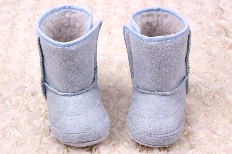 Vendita calda di Inverno Cotone Stivali bambino Pattini Infantili Delle Ragazze Dei Ragazzi Bebe Stivali Da Neve Bambini scarpe cachi/Rosa/Azzurro: Blu / 2