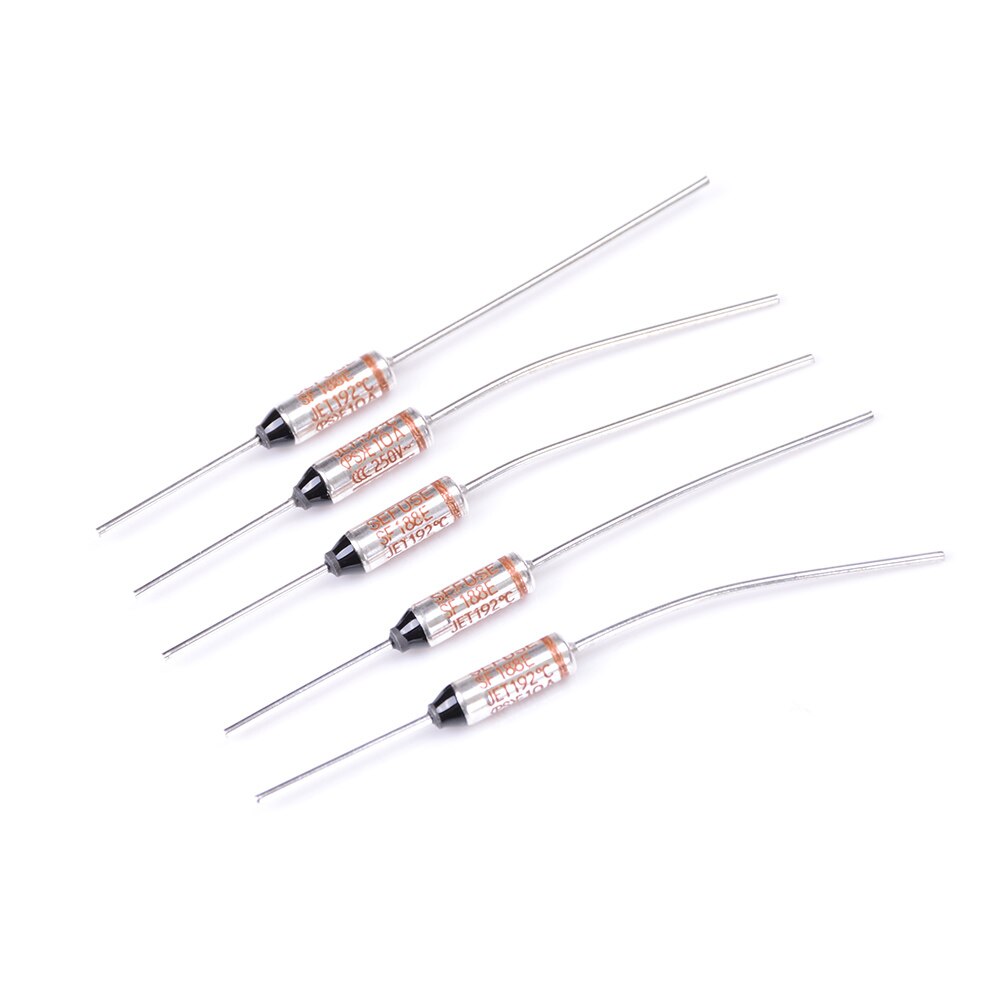 5pcs/lot 10A 250V 192C SF188E Thermal Fuse Thermal Cutoffs Tf192C Degree Temperature Fuses