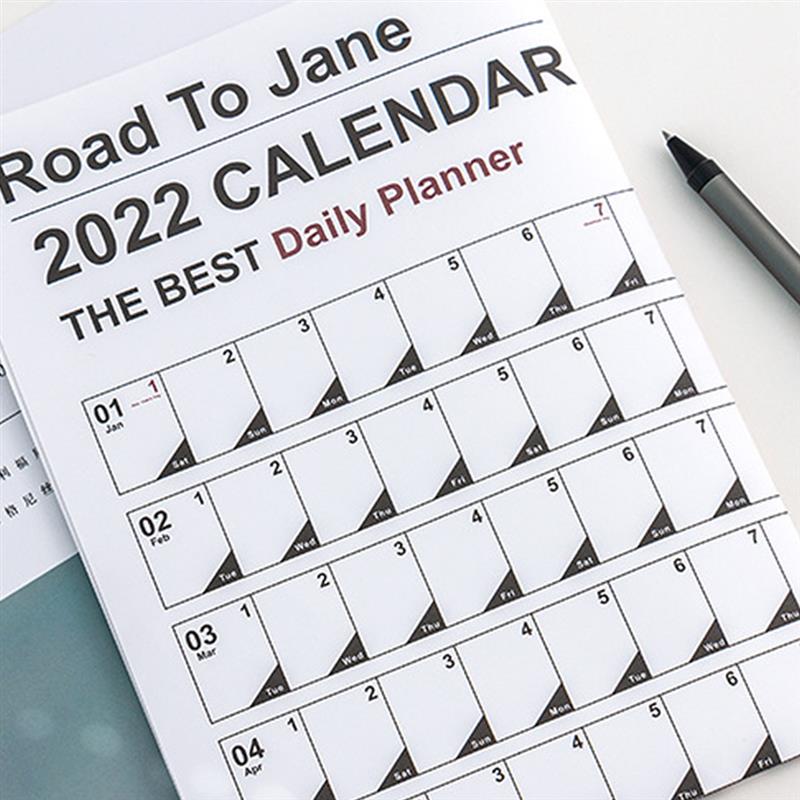 2 Sets Muur Kalender 2022 Jaarlijks Volledige Muur Kalender Grote Maat 12 Maand Planner