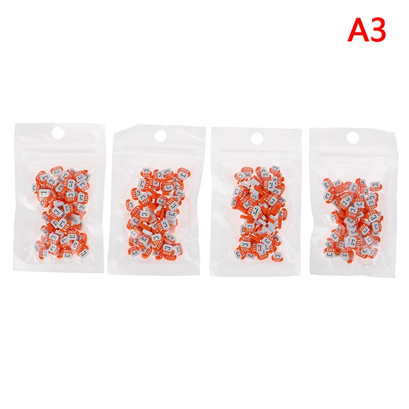 4 sacs japonais Simulation Sushi tranches pour bricolage moelleux remplissage paillettes décoration ensemble 10 g/sac: Jaune clair