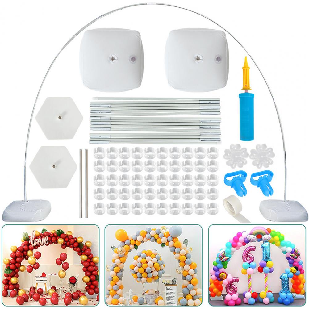 Sier Arch Shape Ballon Stand Set Schaal Toegepast Boog Stand Herbruikbare 1 Set Ballonnen Boog Decoratieve Stand