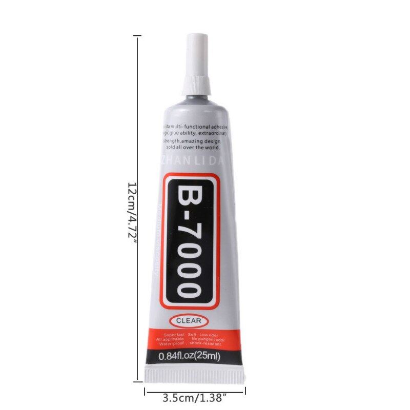 25ml 1pcs More Powerful Epoxy Resin Adhesive, B-7000 Transparent Liquid Glue MultiPurpose Super Sealant Handset Touch Screen