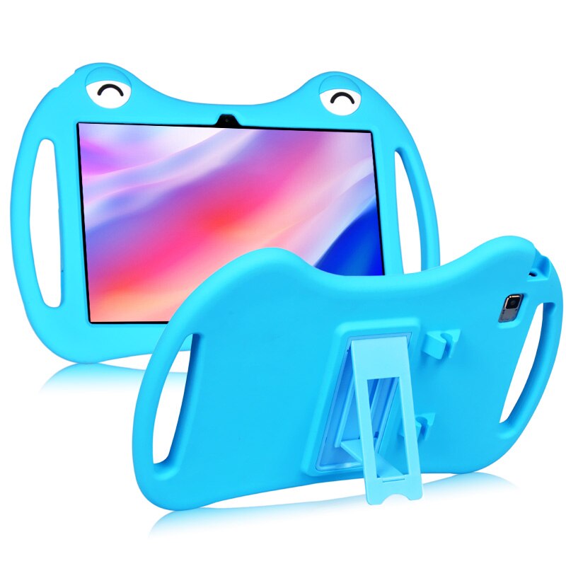 Mingfeng Silicon Case Voor Teclast M40 P20 Hd Tablet Pc Funda Cover Voor Teclast P20HD 10.1 Tablet Verstelbare Vouwen Stand cover: BLUE / Teclast M40 10.1