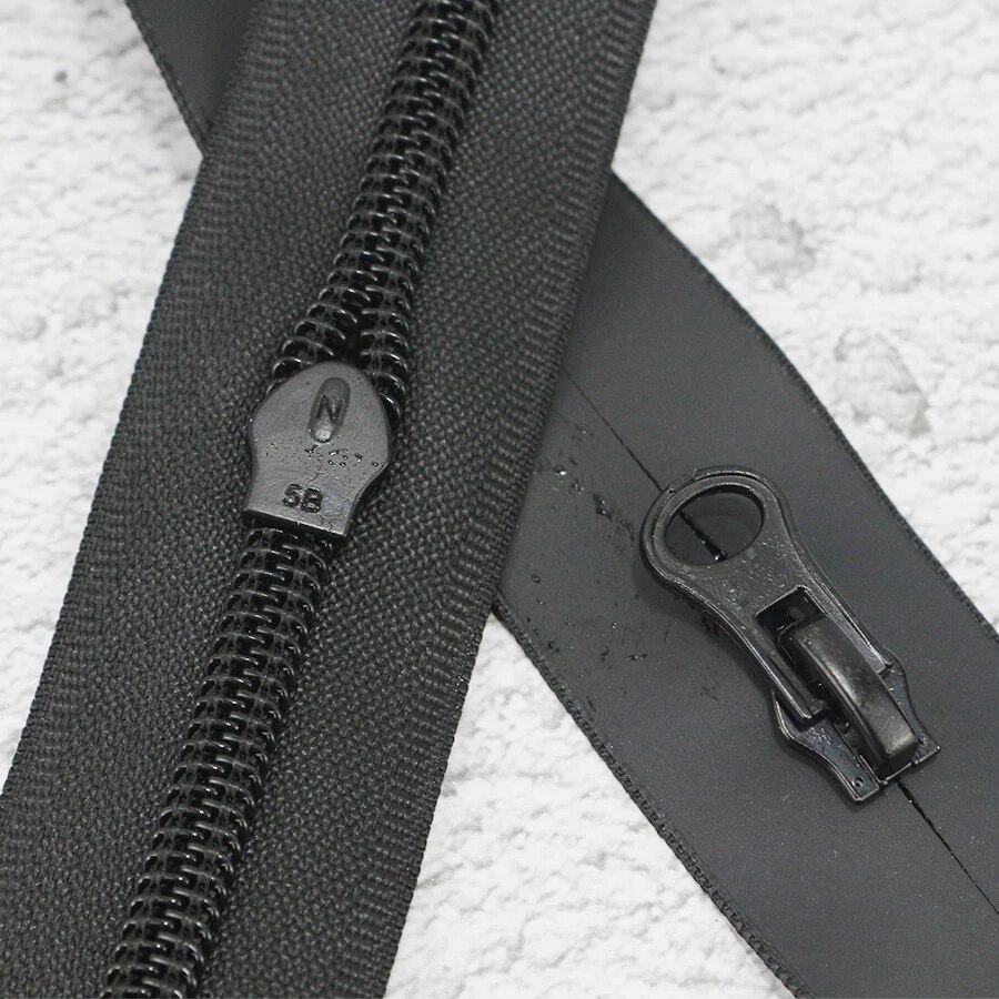 1Meter 5# Black Invisible Waterproof Zippers Nylon Zipper For Sewing Outdoor Jacket Bags Suitcases Coil Zips DIY Accessories