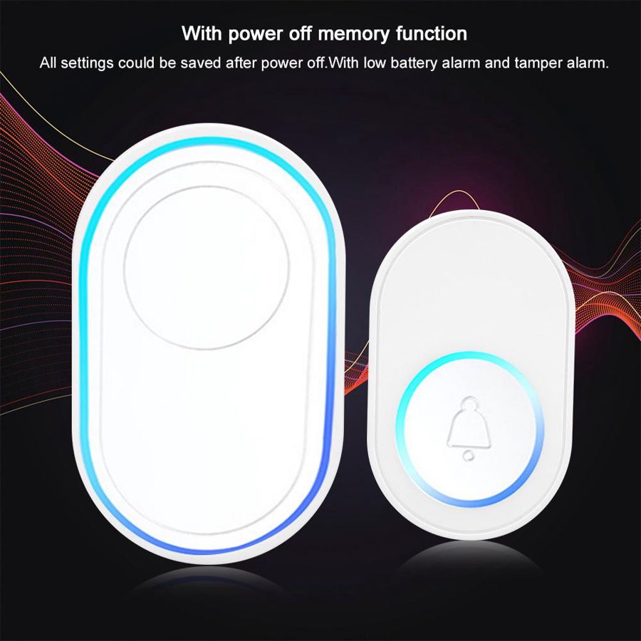 Smart WiFi Doorbell Indoor Ding Dong Ring Ringtone Alarm for Home Entry Work with Tuya 110-240V Access Control System