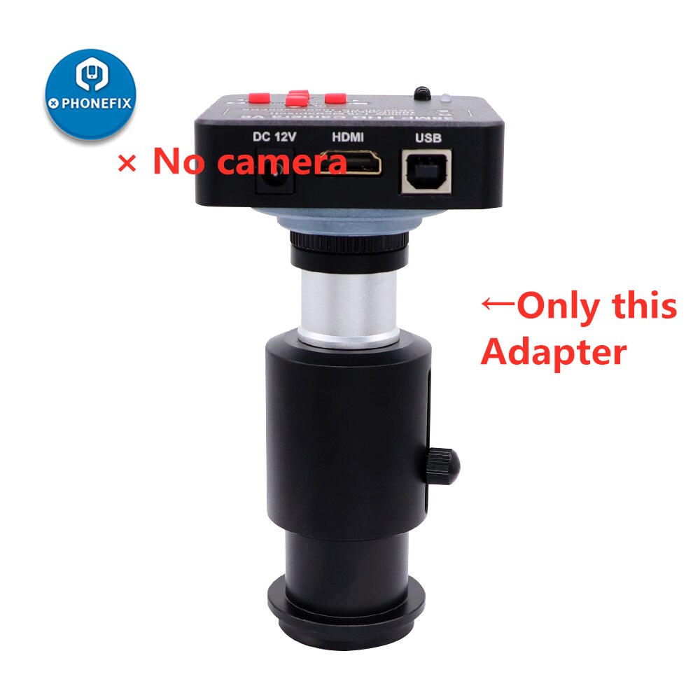 23.3mm C mount Adapter 38mm CTV Stereo Microscope Camera Connector Industrial Digital Video Microscopio Camera Aadapter Tube