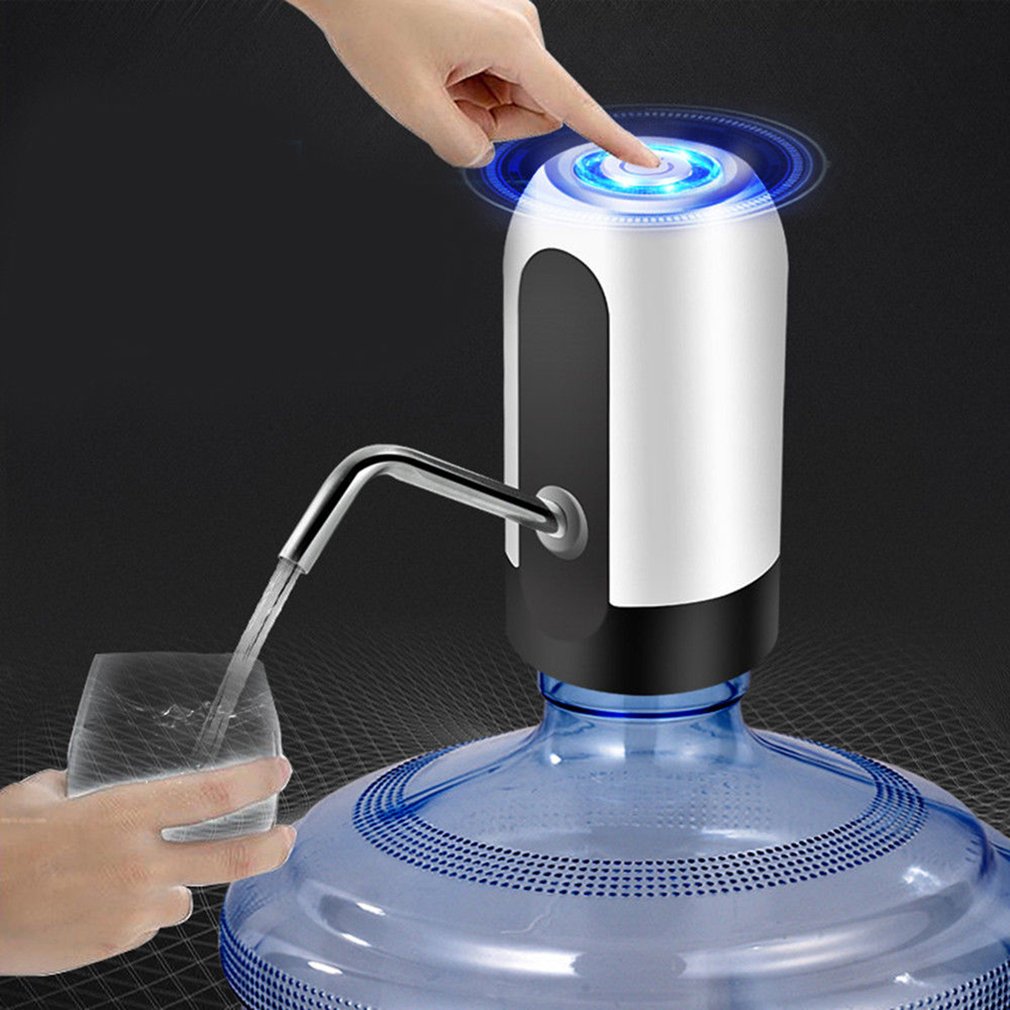 Elektrisk vattendispenser bärbar smart trådlös gallon dricksflaska switch usb uppladdningsbar 2 färger