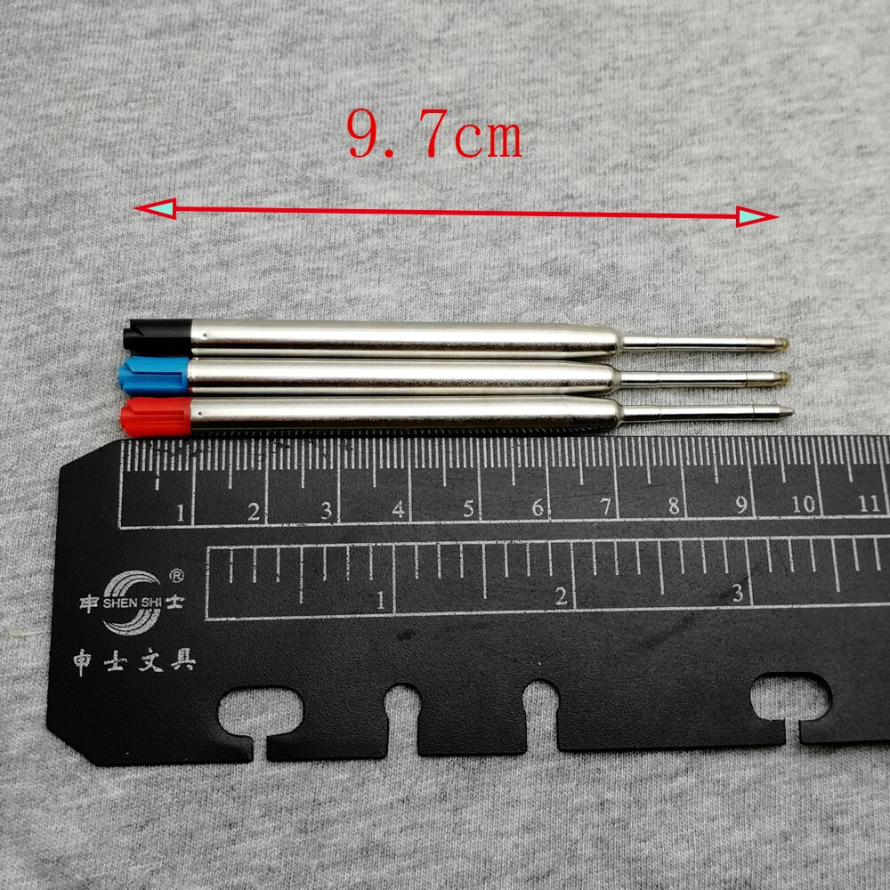 10pcs ROLLER BALL PEN REFILL FOR brand ROLLER PEN BLACK&BLUE INK and red pen refills