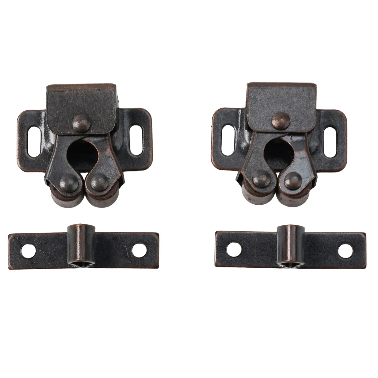 Double loquet de fermeture de porte pour Hurhomes, pince, quincaillerie, serrure domestique, rouleau de remplacement, acier inoxydable, tout neuf