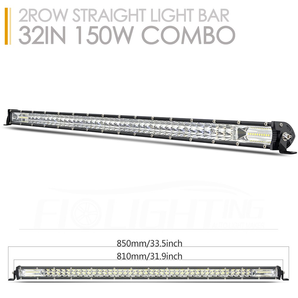 FI-Lighting 12V 24V Off Road LED Bar Spot Flood LED Light Bars / Work Light for Truck 4X4 UAZ 4WD ATV Car Barra LED Driving Fog