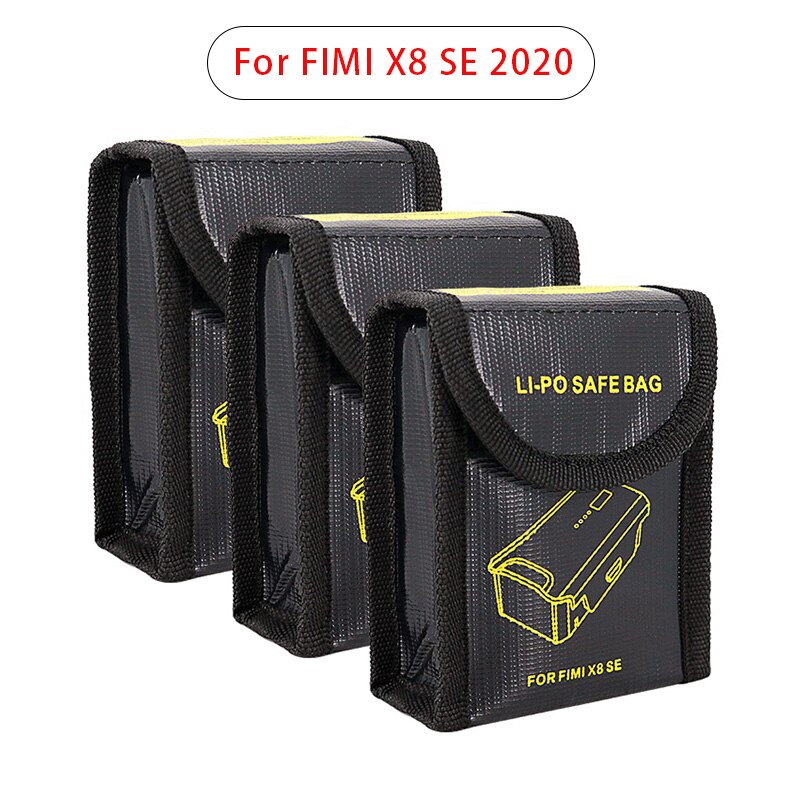 Lipo Accu Safety Bag Voor Fimi X8 Se Batterijen Draagbare Brandwerende Explosieveilige Veilig Lipo Batterij Tas Brandwerende