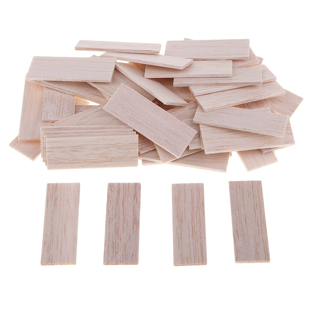Balsa Wood Unfinished Hardwood Sticks Dowel DIY Model Woodcraft Strips Craft DIY Woodworking Supplies