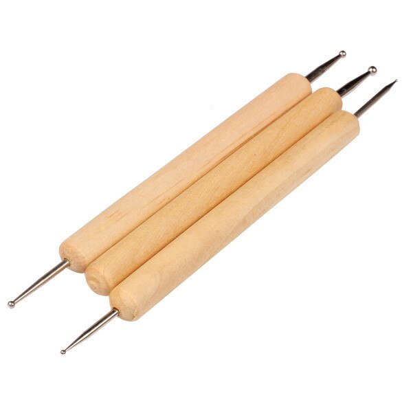 Ball Stylus Sculpte Model Model Clay Pottery Ceramic Wax Sculpture Pattern Molding dot Shaping Tool Emboss Sludge DIY Handicraft