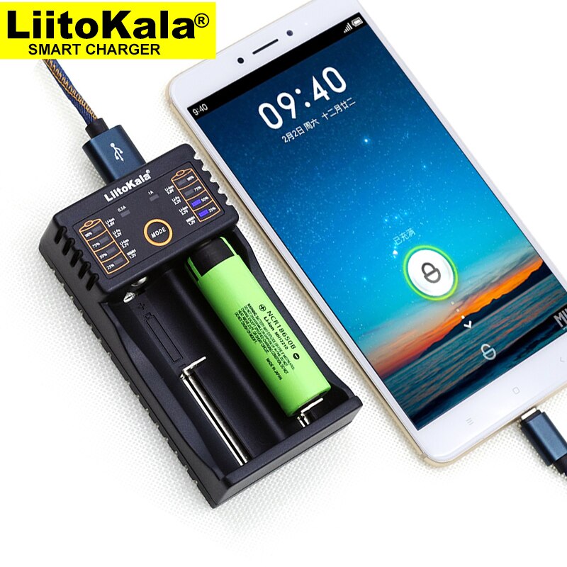Liitokala Lii-202 batterij lader, opladen 18650 1.2 V 3.7 V 3.2 V AA/AAA 26650 10440 14500 16340 25500 NiMH lithium batterij