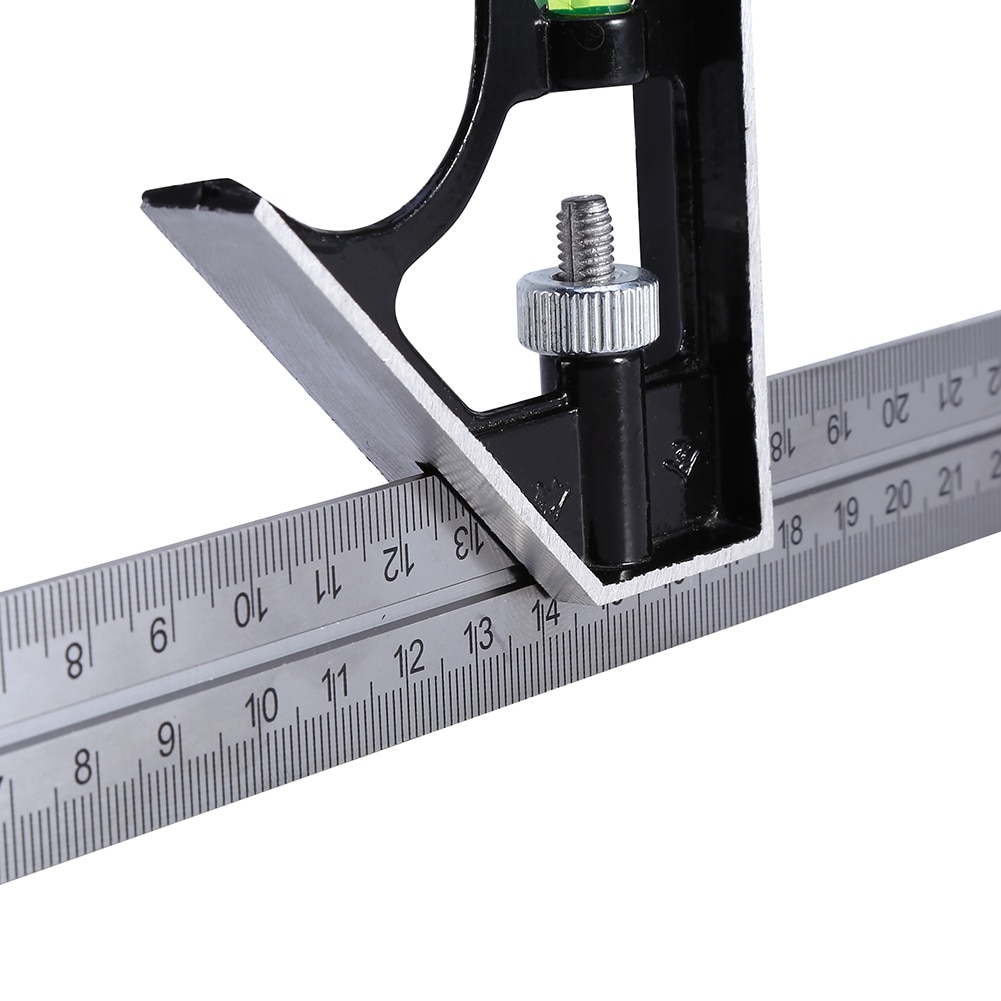 300mm 12 Inch Adjustable Engineers Combination Square Set Kit Right Angle Ruler GD Angle Ruler Measuring Tools Set