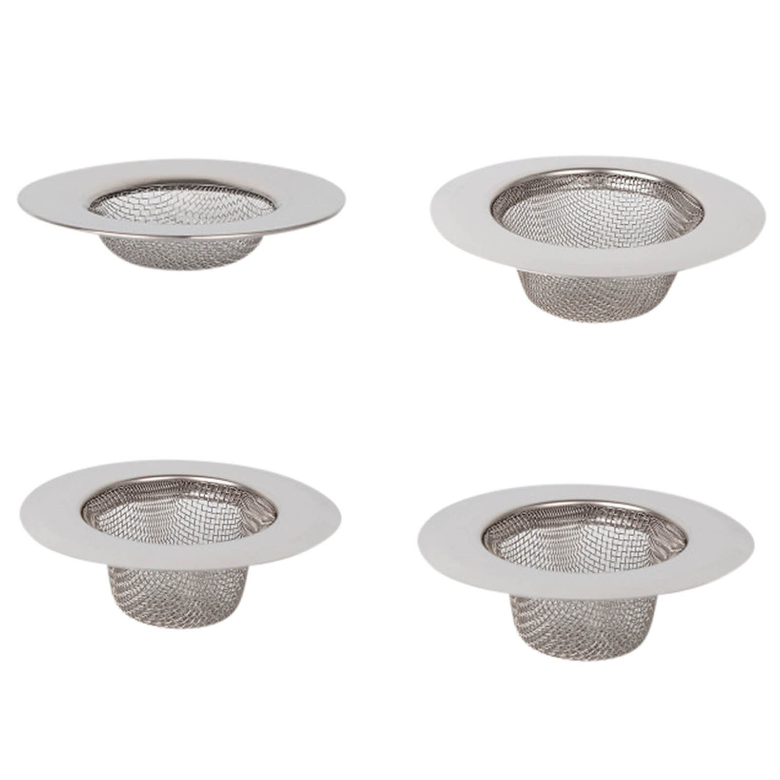 Stainless Steel Bathtub Hair Catcher Stopper Shower Drain Hole Filter Trap Kitchen Metal Sink Strainer To Prevent Clogging #3s