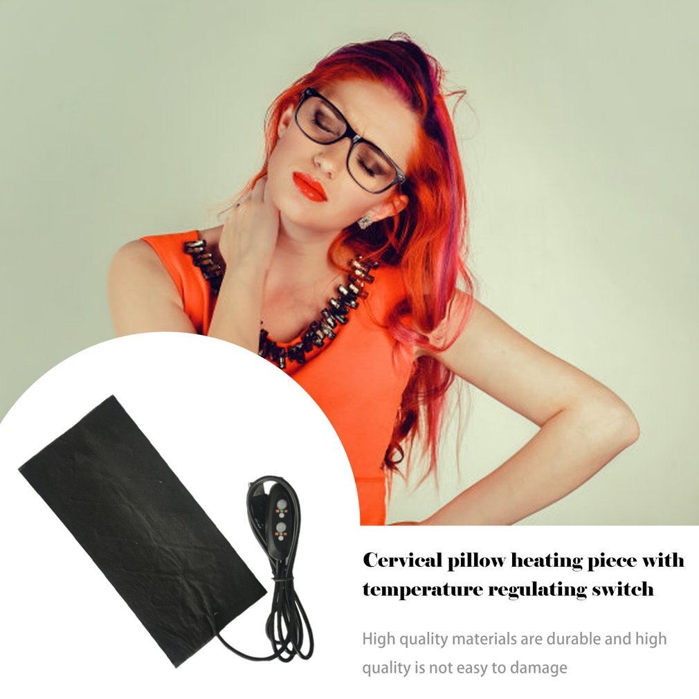 Hoja de calefacción de fibra de carbono, almohadilla Cervical, temperatura ajustable, alta temperatura, Usb