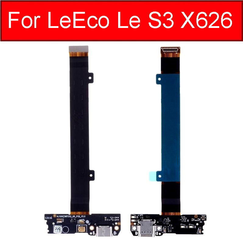 Originele USB Charger Flex Kabel Voor LeTV LeEco Le S3 X626 Poort Opladen Dock Connector Flex Kabel Met Microfoon Module board