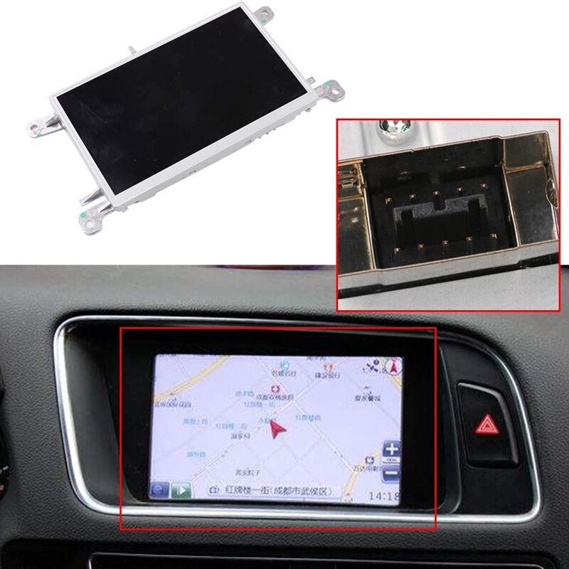 6.5 inch LCD Sn GPS Nav Monitor MMI Multi Media Display Unit for- A4 B8 A5 Q5 8T0919603G
