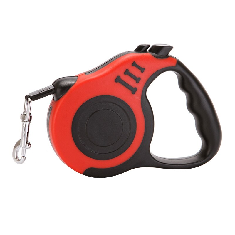 Durable Automatic Retractable Dog Lead Nylon Traction Belt Stretch Puppy Walking Small And Medium-sized Dog Pet Supplies Camping: Red