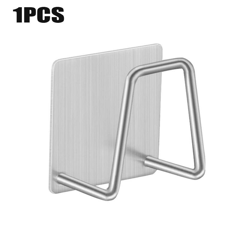 Kitchen Organizer Pot Lid Rack Dish Rack Pan Cover Stand Kitchen Accessories Spoon Holder Pot Lid Shelf Cooking Dish Rack: B silver