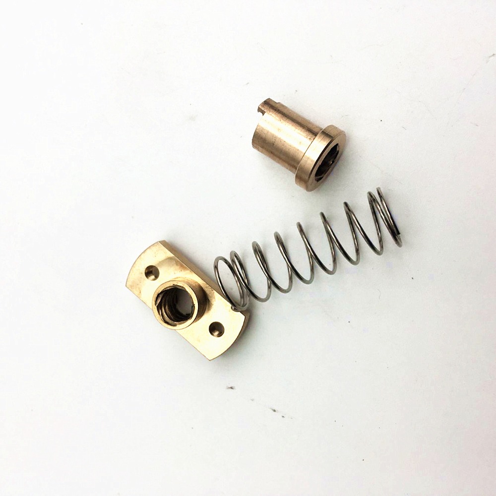 1 stücke * anti-zurück lash TR8 blei schraube messing mutter für upgrade CR-10/Tornado und klon 3D drucker anti backlash Frühling Geladen mutter