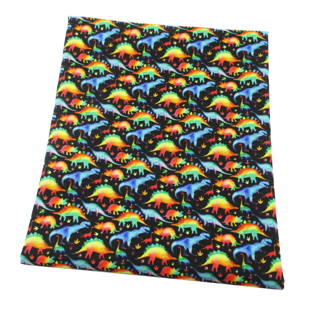 50*145Cm Dinosaurussen Gedrukt Polyester Katoen Stof Tissue Kinderen Thuis Textiel Diy Jurk Naaien Tilda Pop, 1Yc2656
