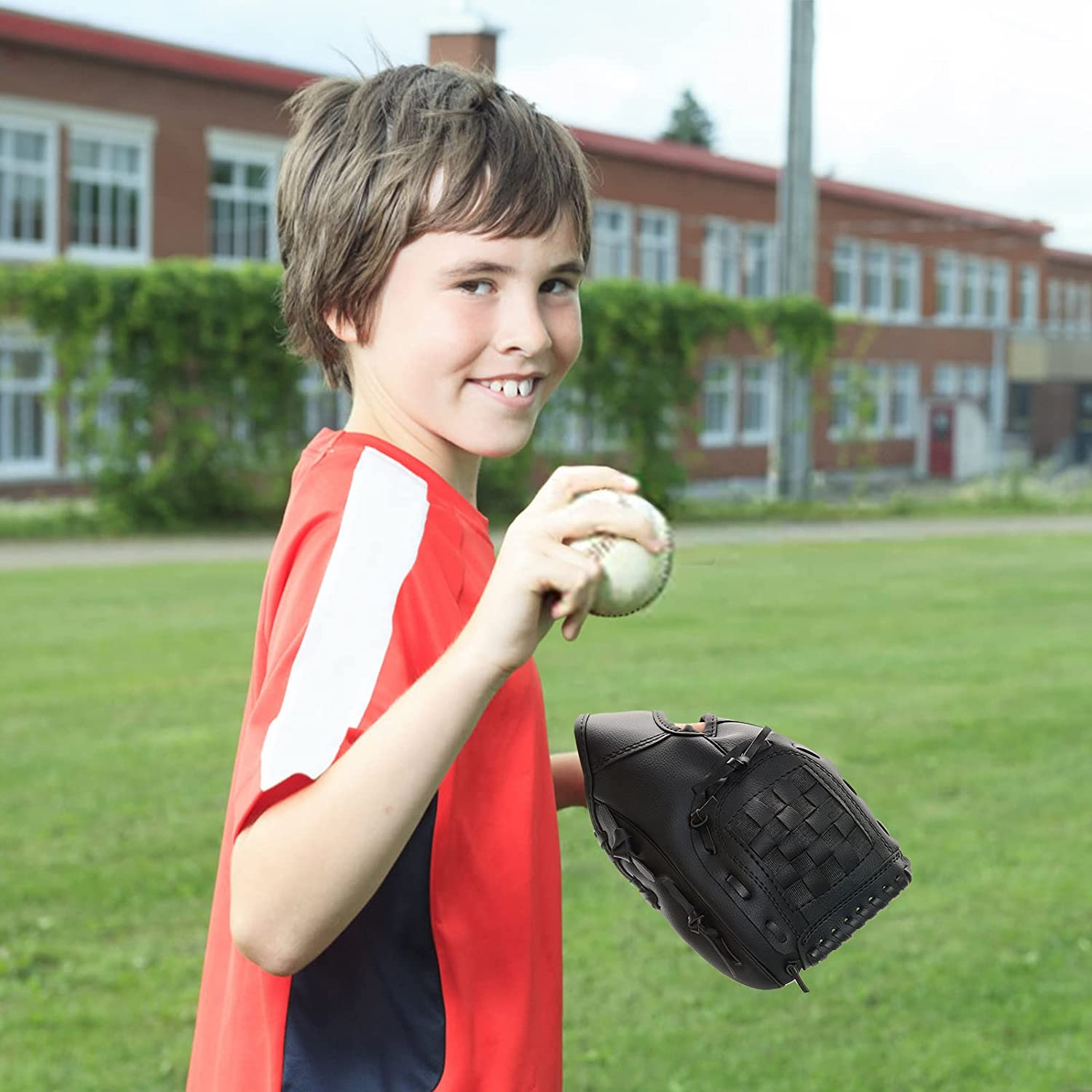 Outdoor Baseball Handschoen Maat 9.5/10.5/11.5/12.5 Softbal Sport Praktijk Apparatuur Linkerhand Voor Man Vrouw volwassen Kind Training