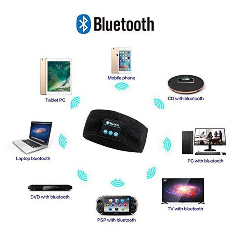 Bluetooth hoofdband workout hoofdband fitness hoofddeksel sport haarband