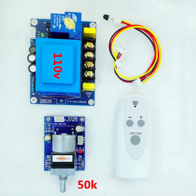 Placa de Control de volumen con Control remoto por infrarrojos HiFi, amplificador APLS, preamplificador, potenciómetro de Motor, ajusta el módulo de volumen